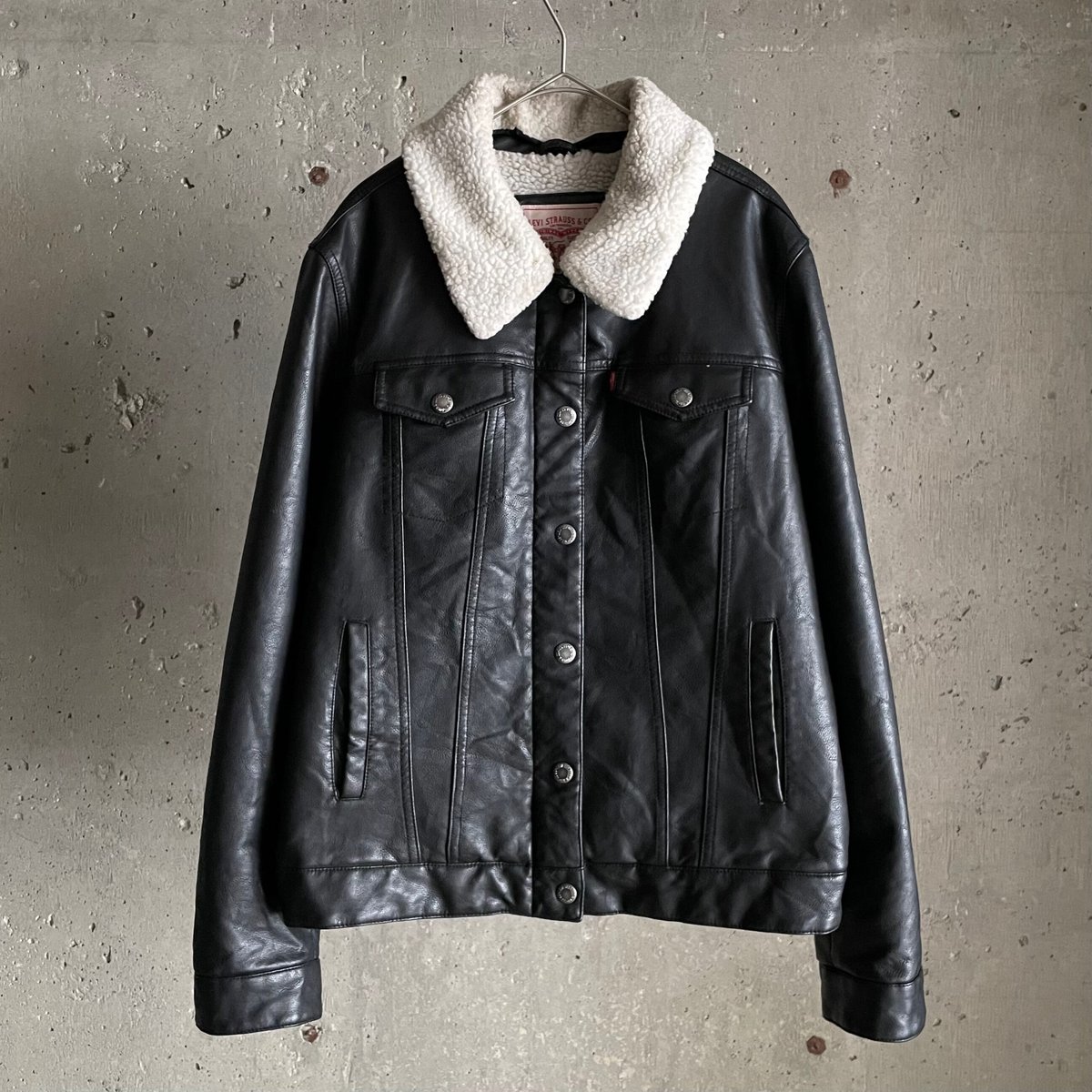 Levi's fake leather boa jacket | sui & shara