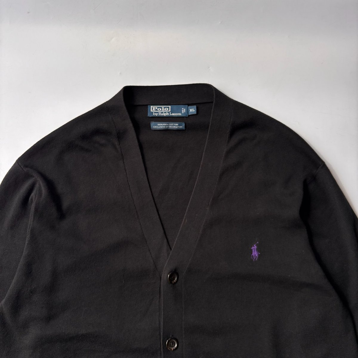 90s Ralph Lauren pima cotton knit cardigan 