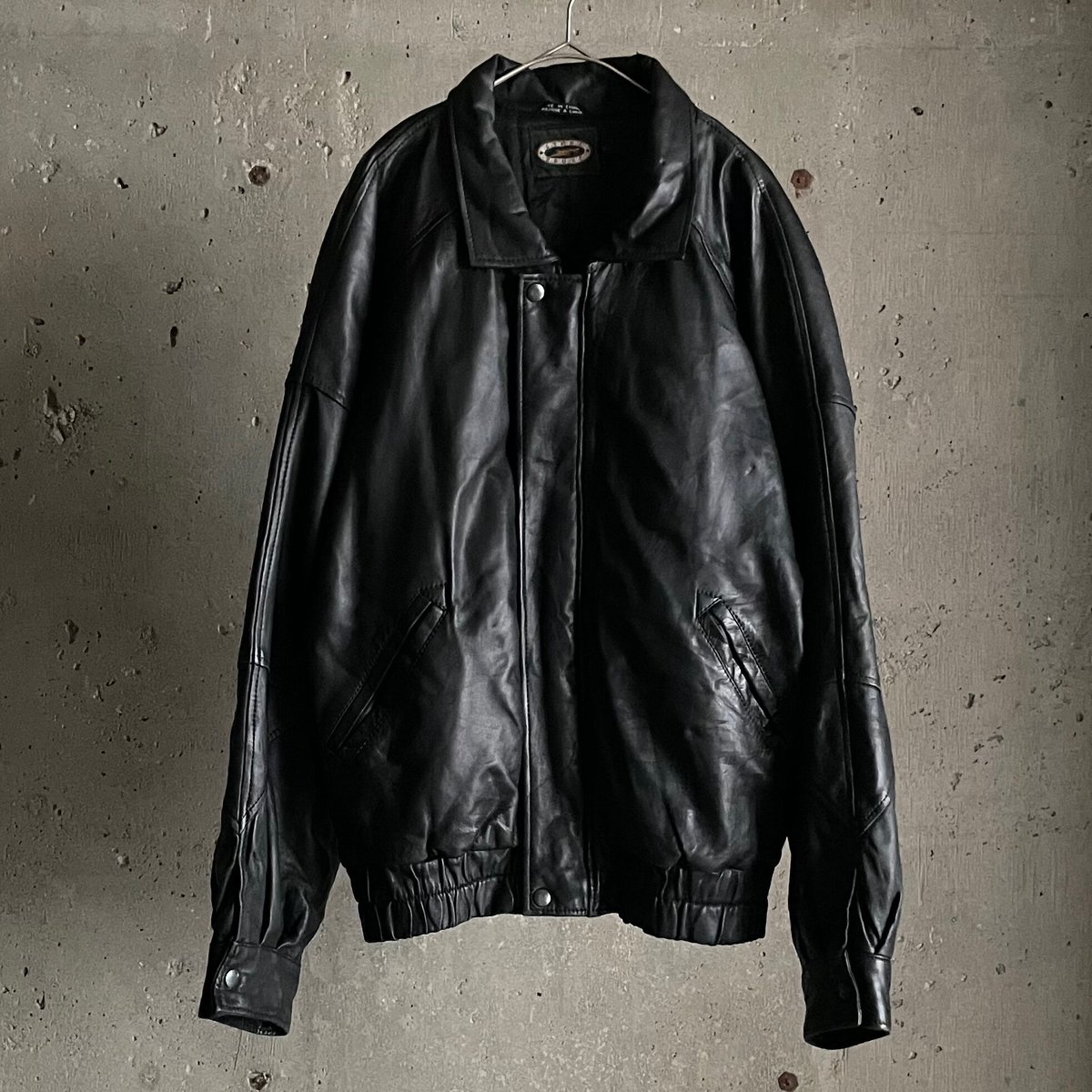 90s レザージャケット ジップアップ 90s leather zip up blouson