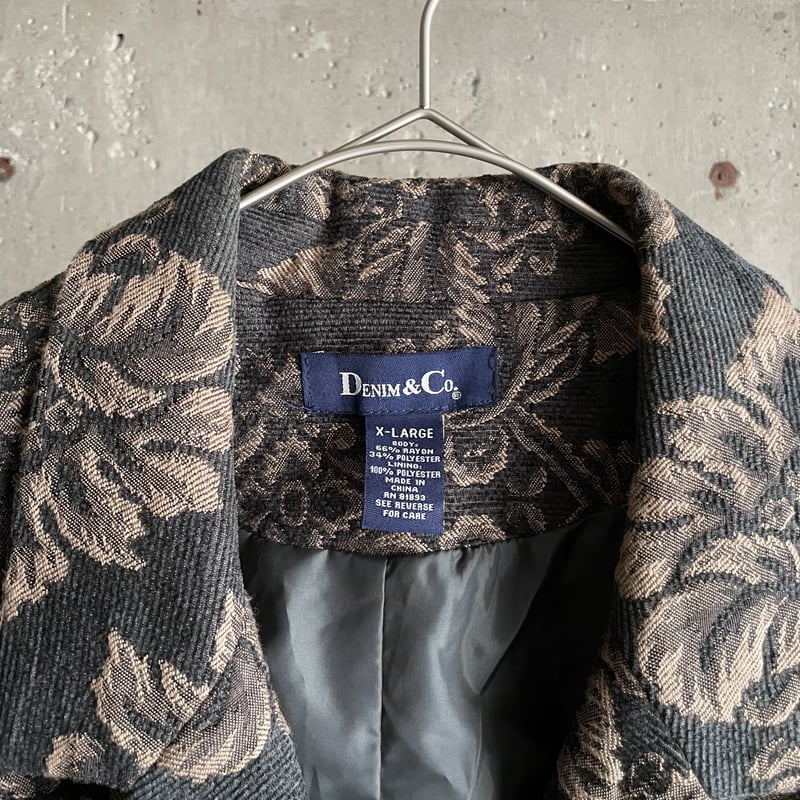 90s DENIM&Co. jacquard tailored jacket | sui & 