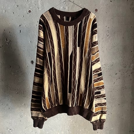 CUCCI 3Dニット　旧ダグ 希少】旧タグ（80年代）coogi 3Dニット - メルカリ