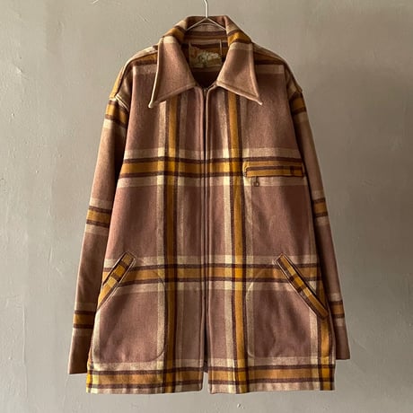 40s〜 Junbo jac plaid wool jacket