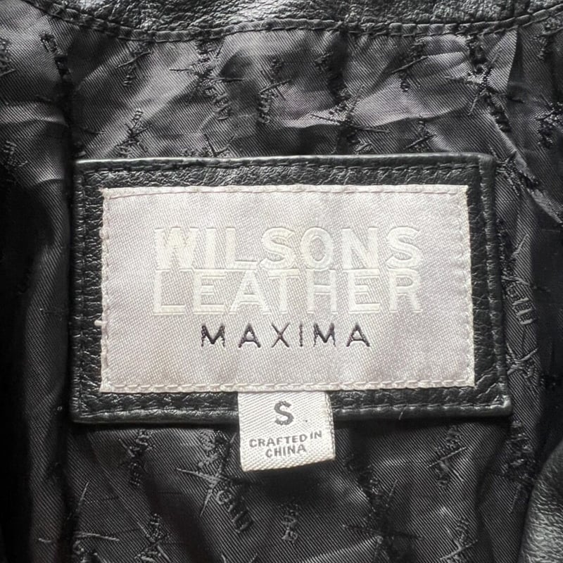 90s Wilson zip up leather jacket | sui & shara