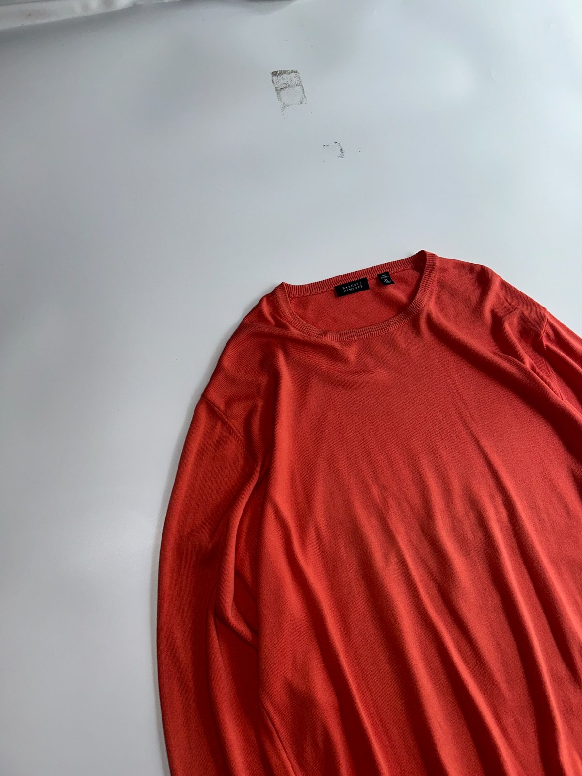 90's~ BARNEYS NEWYORK cotton knit sweater ”made