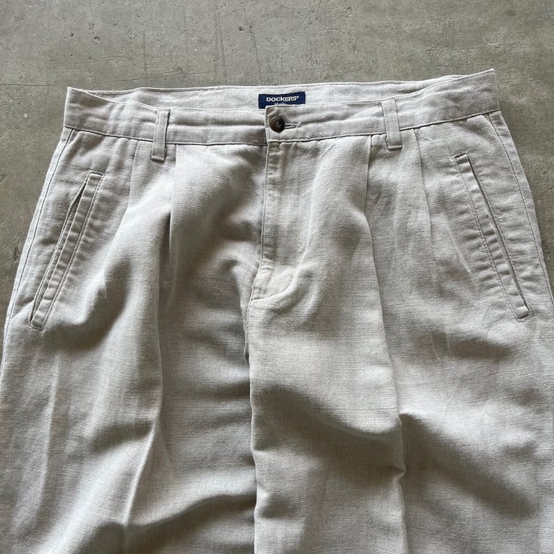 90s Dockers linen 2tuck slacks | sui & shara