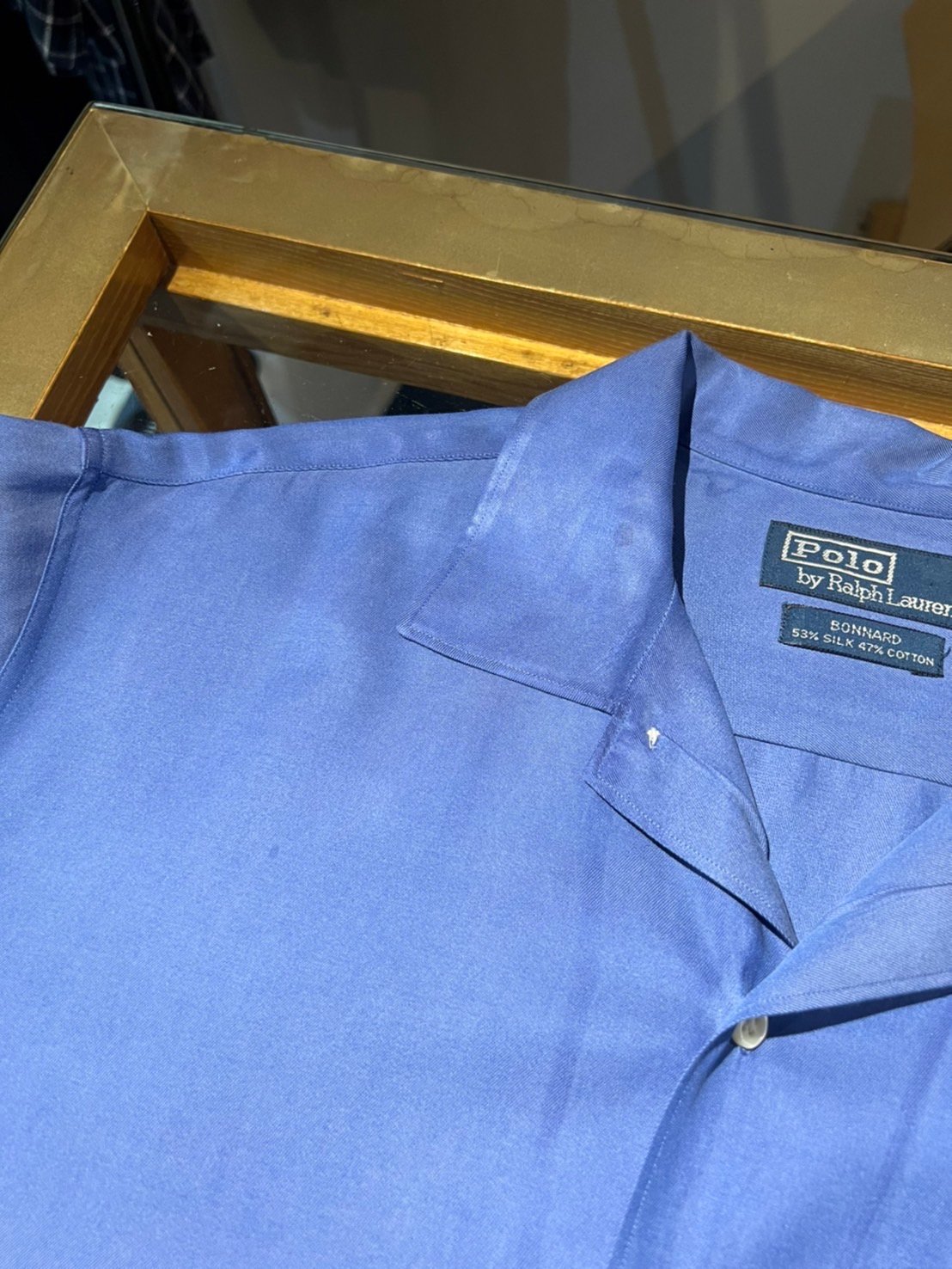 90s Ralph Lauren silk×cotton shirt 90s Ralph Lauren silk×cotton shirt