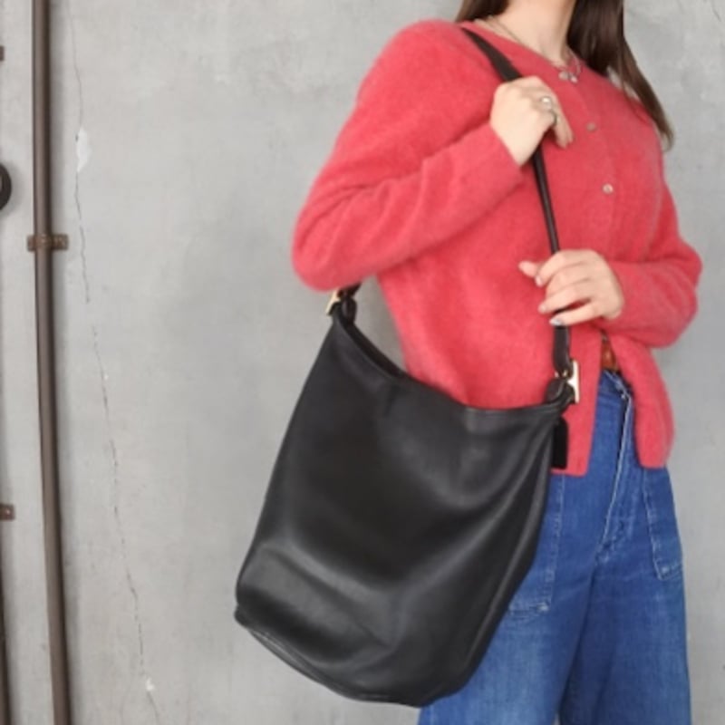 バッグ old COACH leather shoulderbag black Coach Vintage Black East West Leather Shoulder Bag | eBay