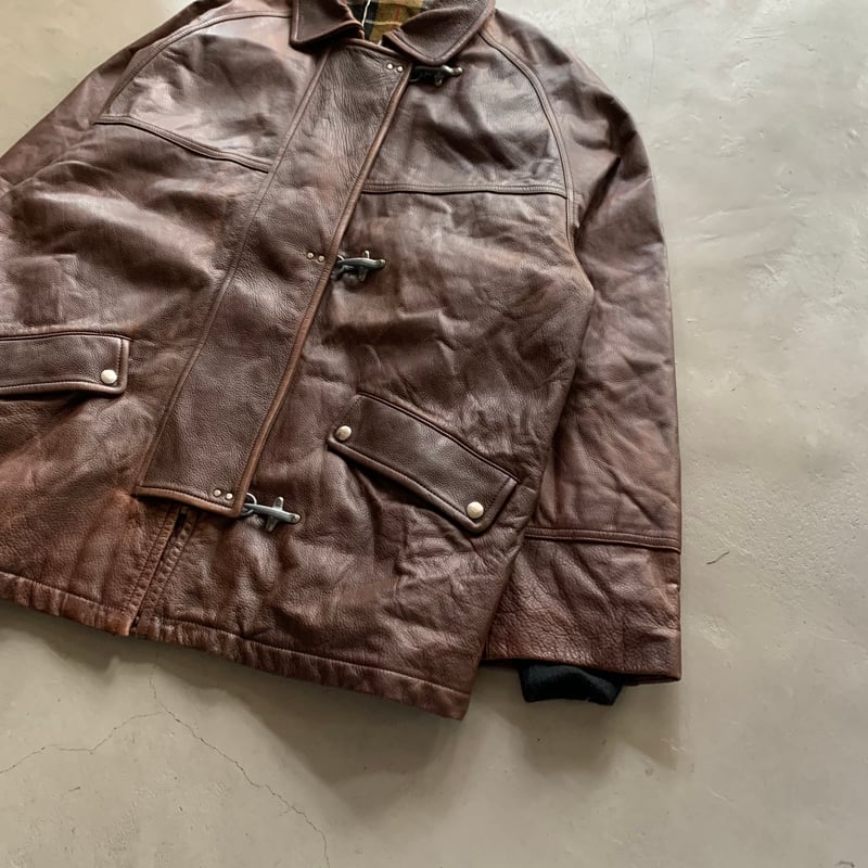 90s Fay leather fire man jacket | sui & shara 90s Fay leather fire man jacket | sui & shara