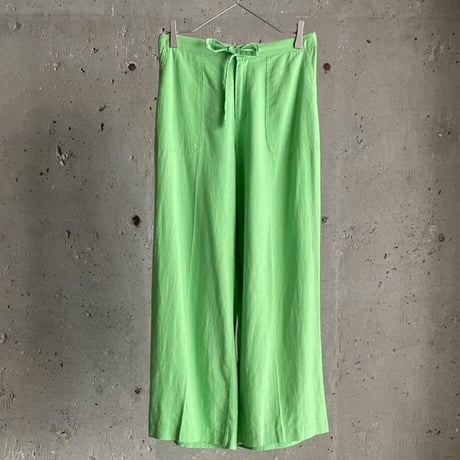 90s~ linen wide easy pants
