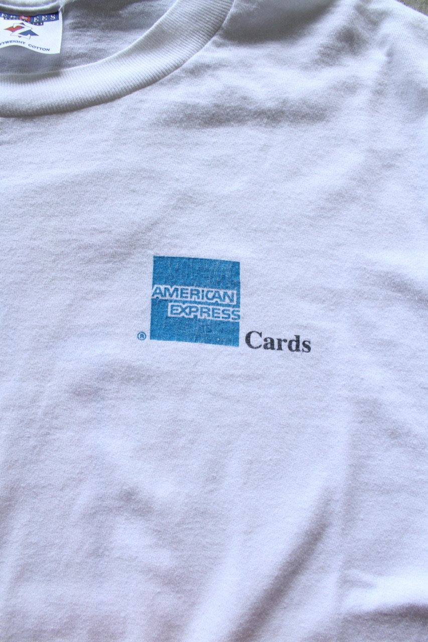 90s~ American express card both sides print T-s 90s~ American express card both sides print T-s