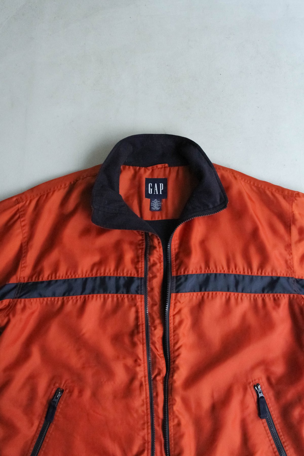 90s~ GAP 2tone line design fleece lining jacket 90s~ GAP 2tone line design fleece lining jacket