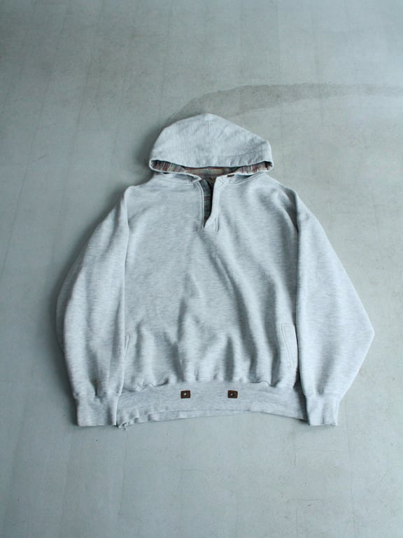 90s~ Half zip design sweat hoodie