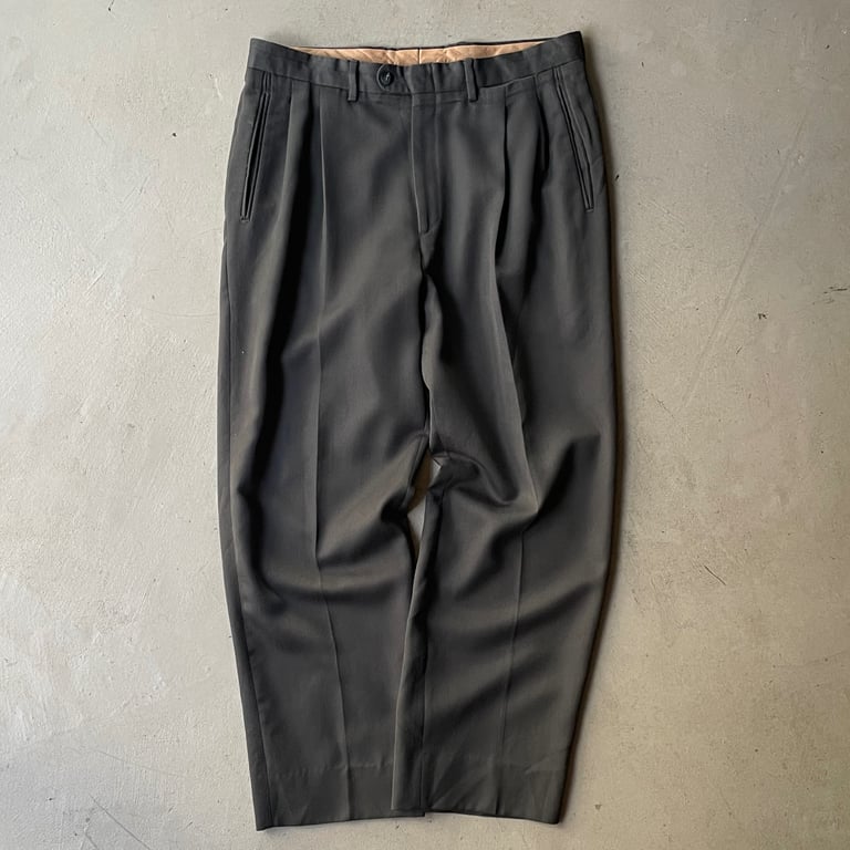 ワイドパンツ（Renoir virgin wool×polyester wide slacks）