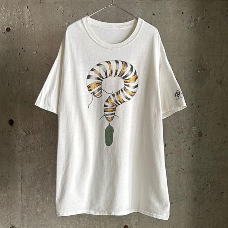 90s 名作 Diana dee tyler tシャツ art 蝶 ヴィンテージ Vintage Shirt 1992 Diana Dee Tyler Butterfly Caterpillar Art