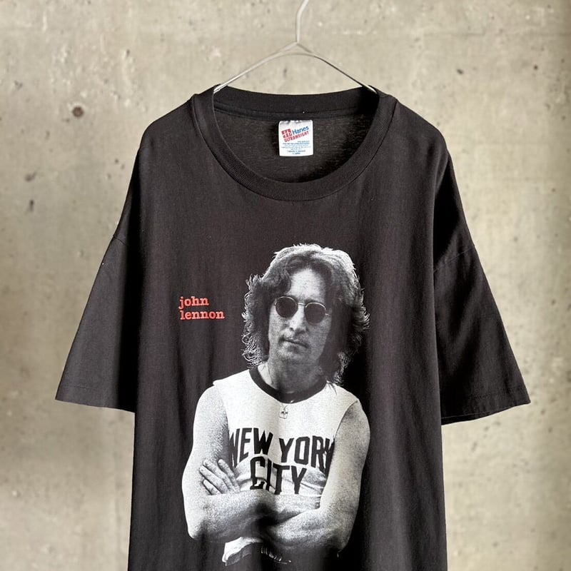 【美品】90s John Lennon アートプリントTシャツ XL USA製 希少 John Lennon ジョンレノン アート プリント Tシャツ USA