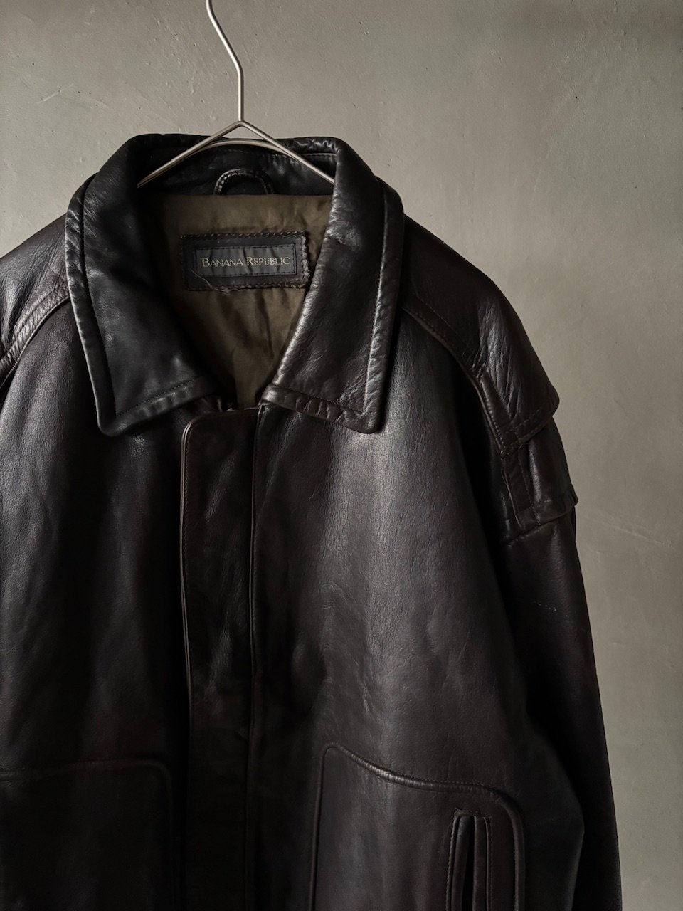 00s BANANA REPUBLIC ミニマル ジップ ジャケット M 00s BANANA REPUBLIC ミニマル ジップ ジャケット M