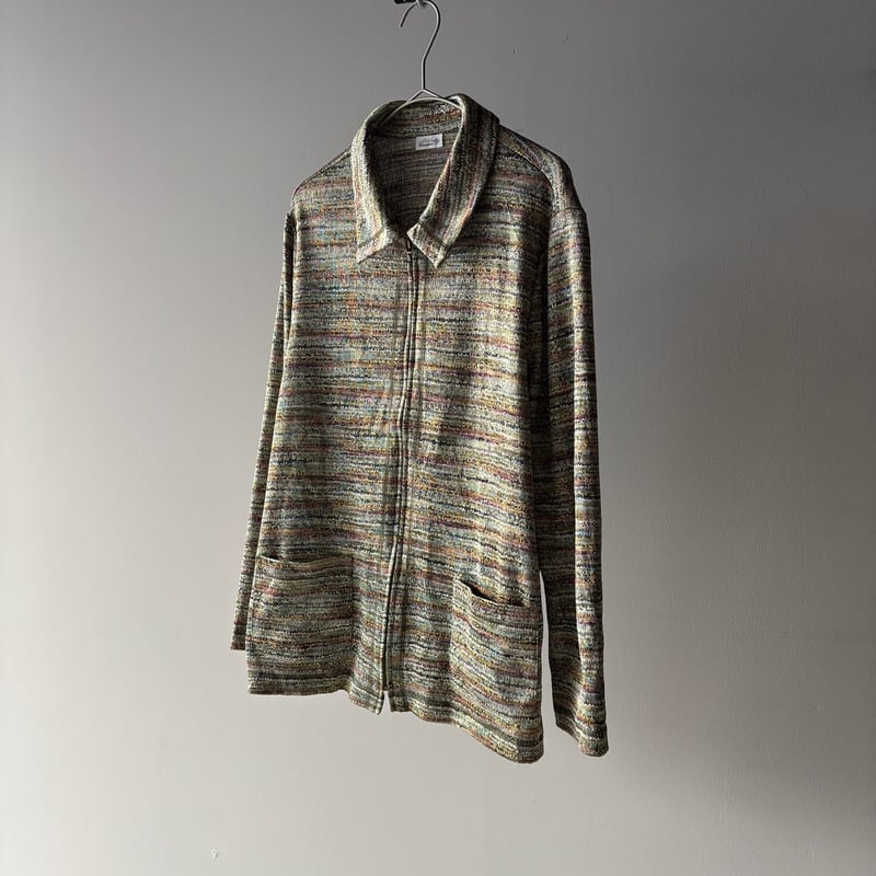 たかぴ　1104545 multicolored zip up knit tops | sui & shara