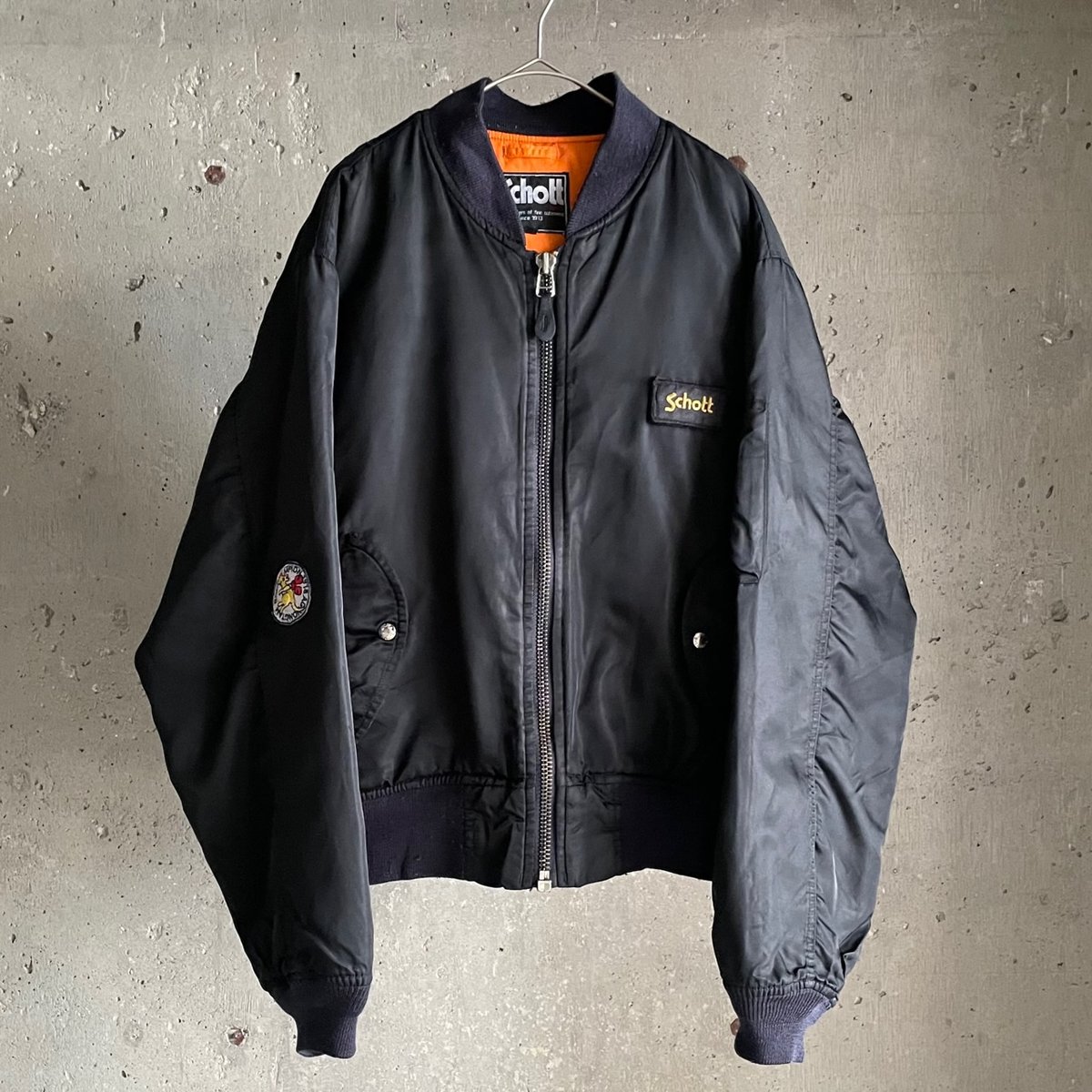 90s schott MA-1 flight jacket | sui & shara 90s schott MA-1 flight jacket | sui & shara