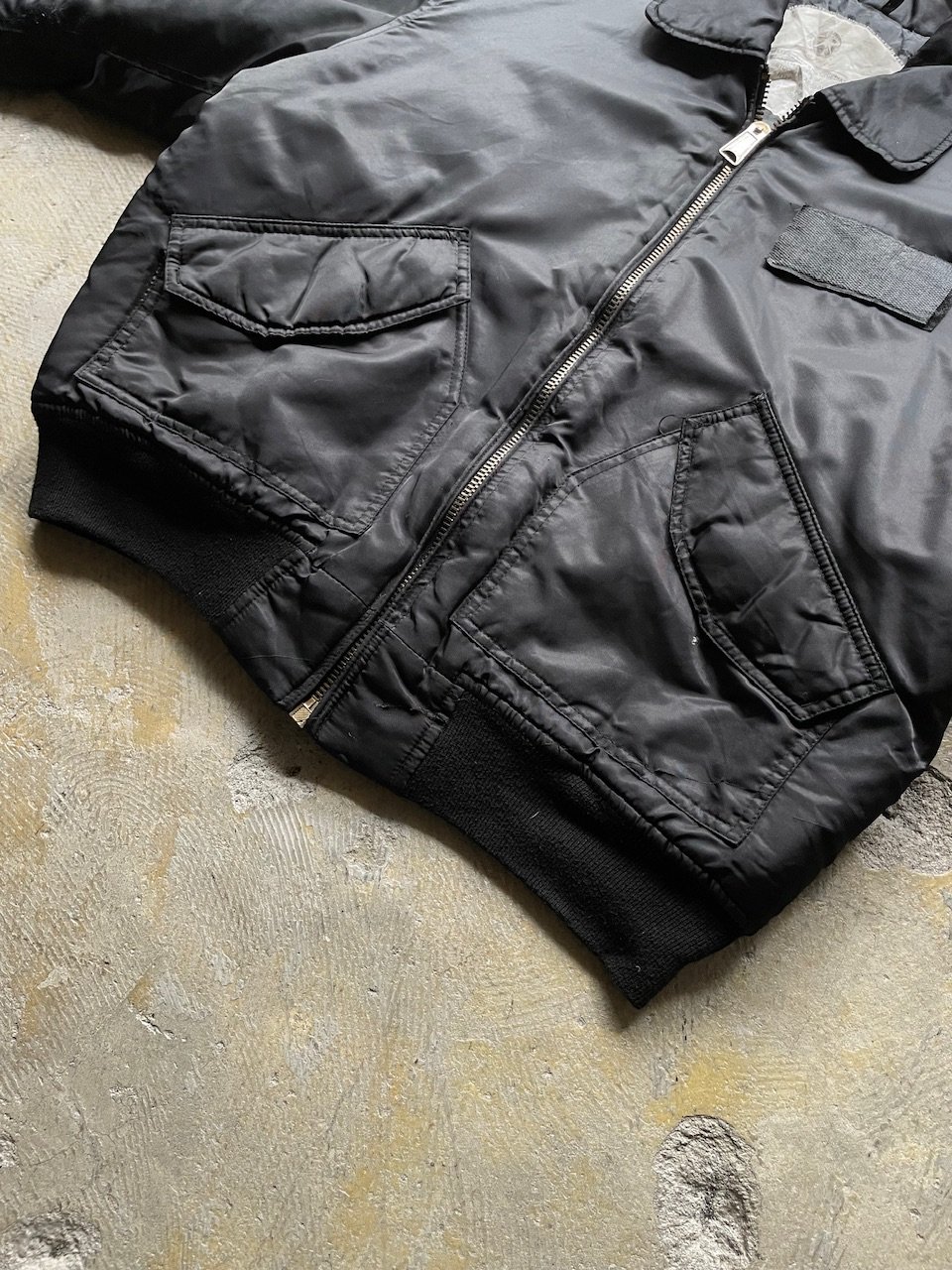 Rothco CWU-45P ブラック ジャケットL 古着 POST JUNK / 00's ROTHCO CWU-45/P Black Flight Jacket [L]