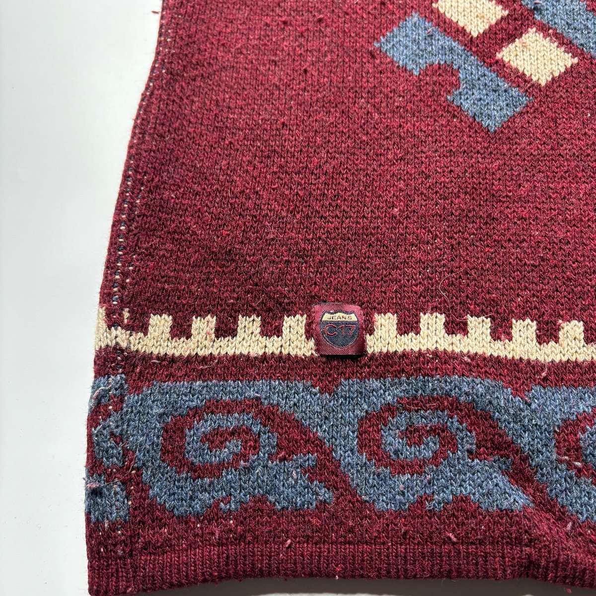 90's CEDIXSEPT sun motif intarsia knit | sui &