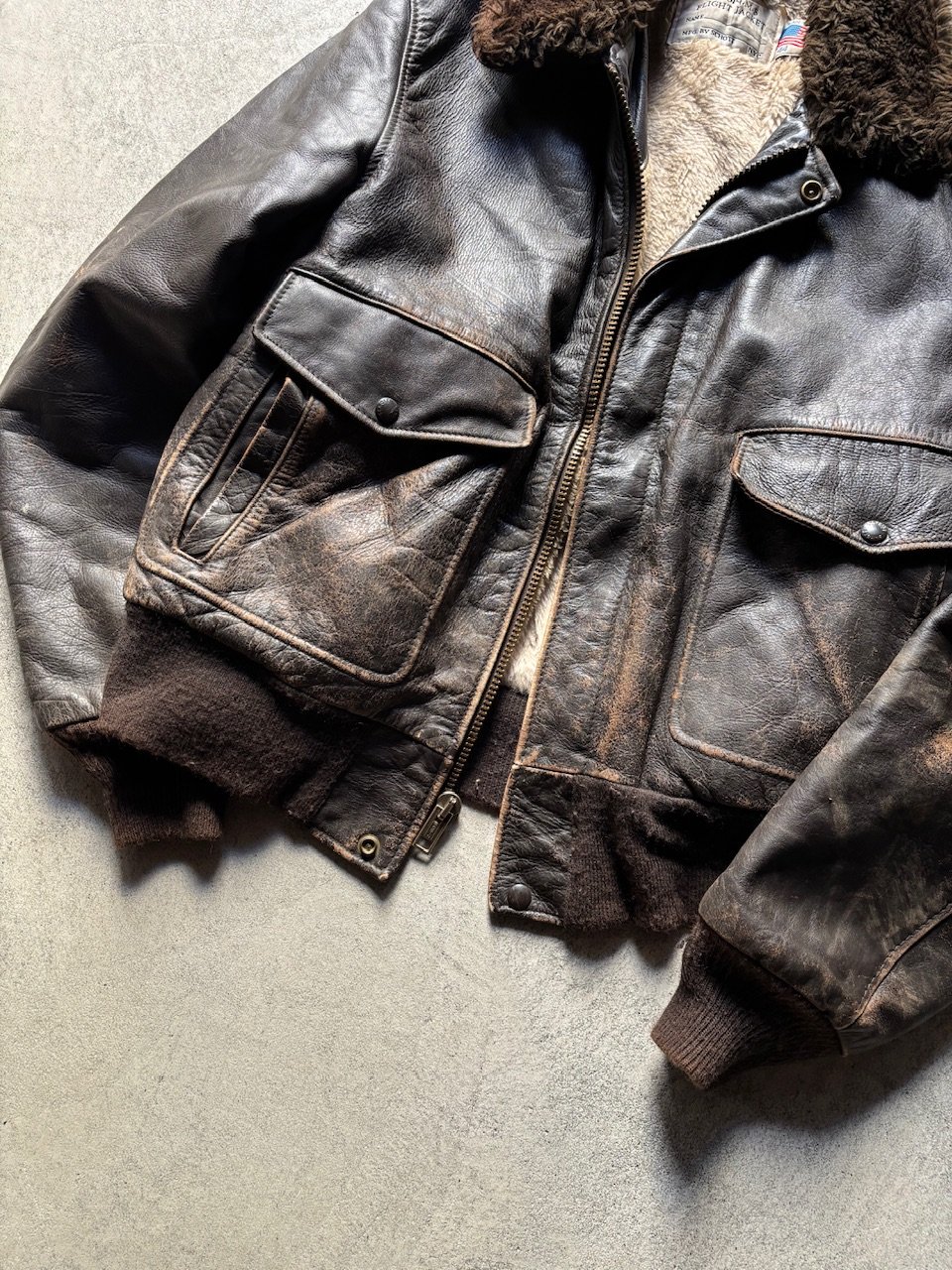 80s Schott type G-1 leather jacket | sui & shara