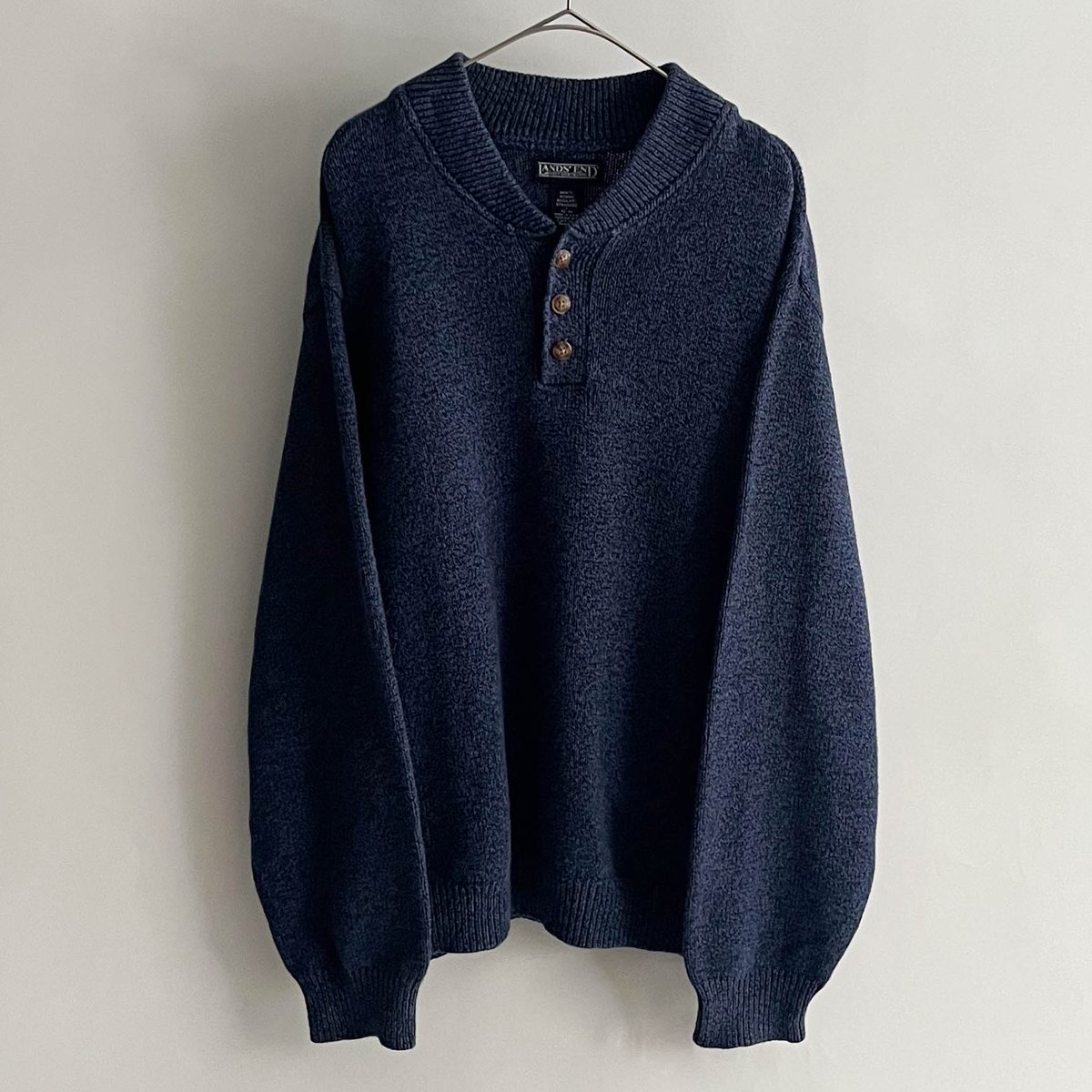 濃紺1サイズ 激レア ロング丈 90s Eskander Band collar 濃紺1サイズ 激レア ロング丈 90s Eskander Band collar