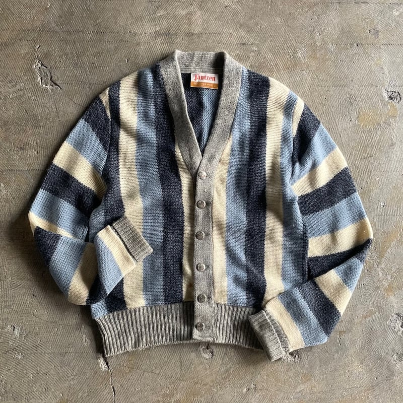 60's jantzen striped wool cardigan | sui & shara 60's jantzen striped wool cardigan | sui & shara