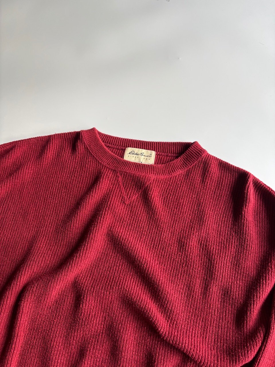 00's Eddie Bauer cotton knit sweater “made in u
