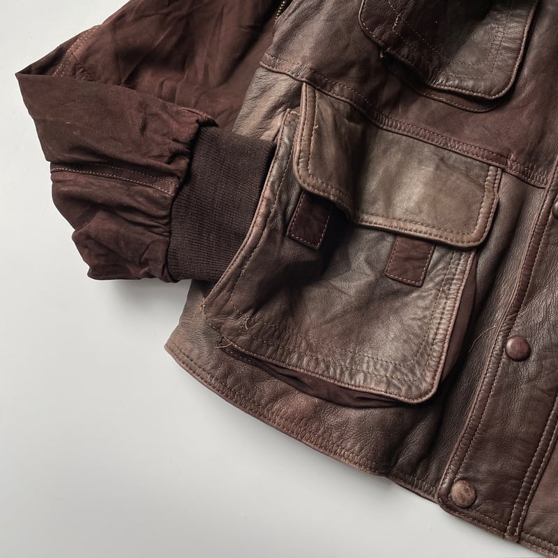 90s 2way leather/suede jacket | sui & shara