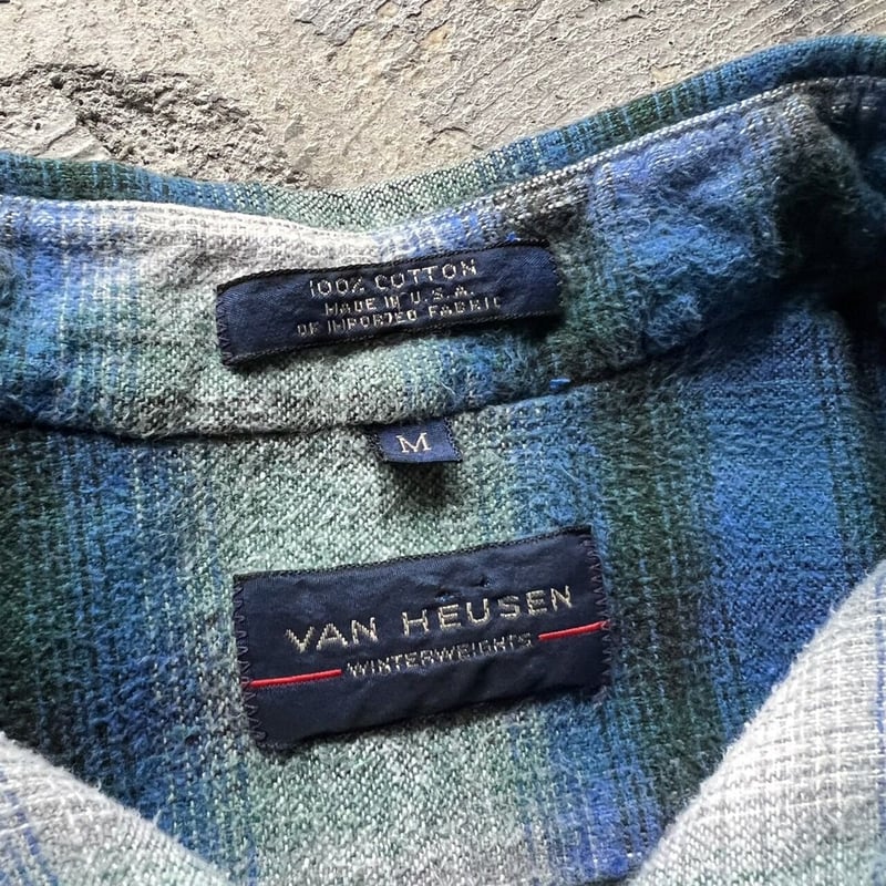 90s Van Heusen ombre check cotton shirt | sui &
