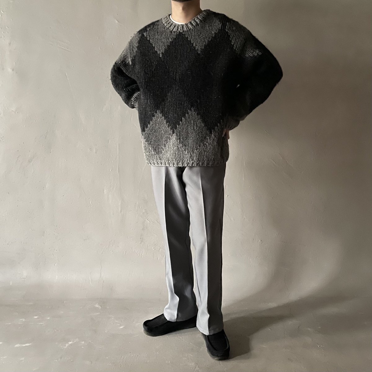 90s〜 J.crew argyle pattern wool sweater | sui & 90s〜 J.crew argyle pattern wool sweater | sui &