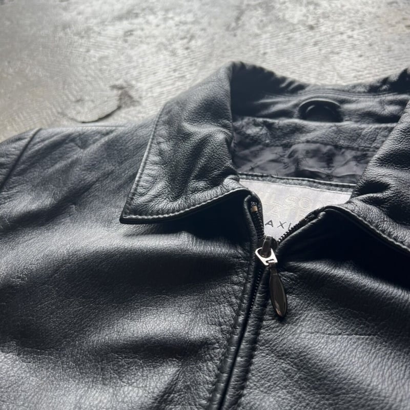 90s Wilson zip up leather jacket | sui & shara