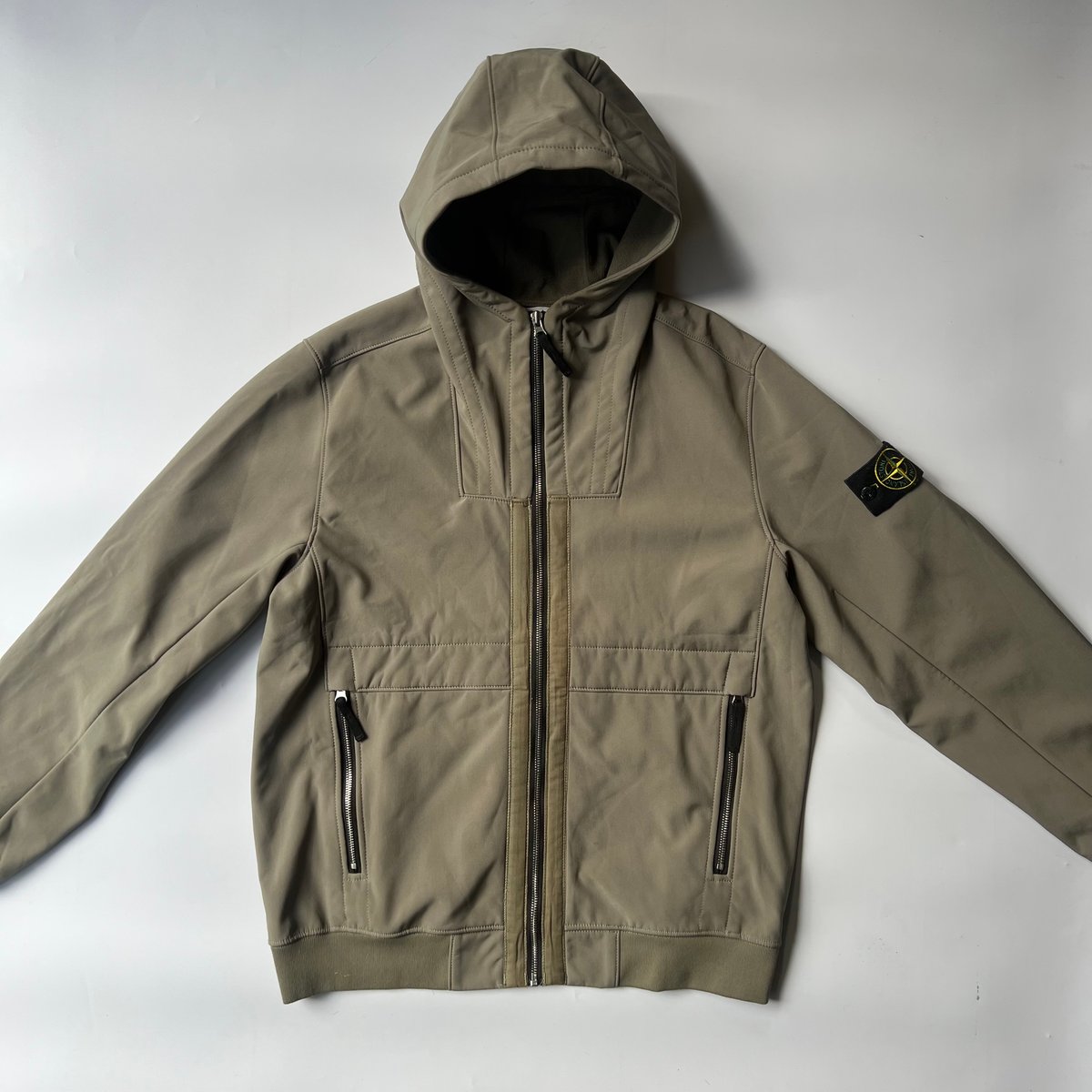 STONE ISLAND soft shell-R hoodie jacket | sui 