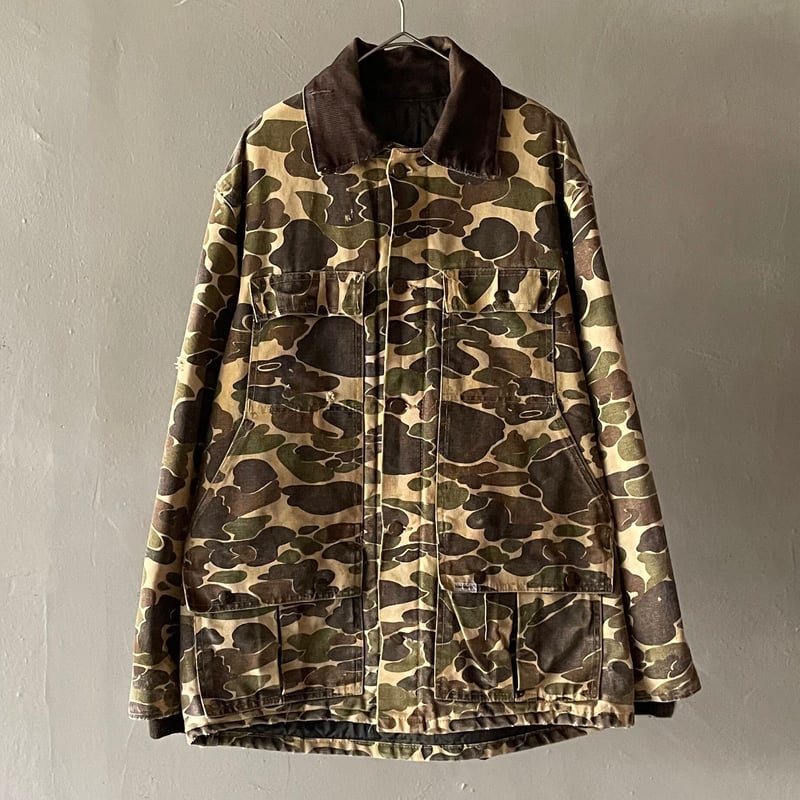 80'sCarhartt？　カモフラ　ハンティングジャケット 80s Carhartt ハンティングジャケット カーハート ダック