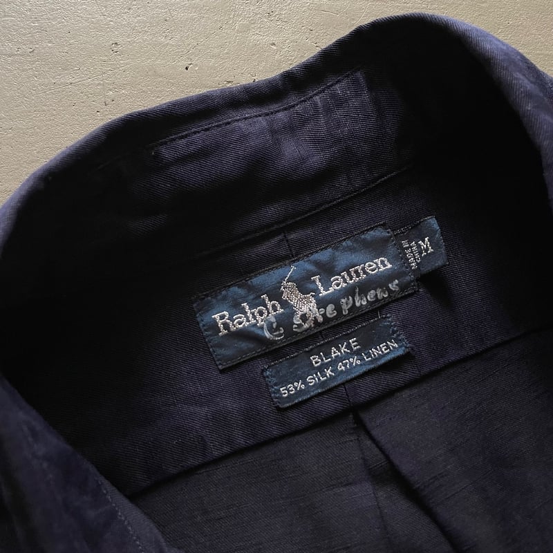 トップス 80-90s Ralph Lauren BLAKE silk/ linen 90s〜00s Ralph Lauren 