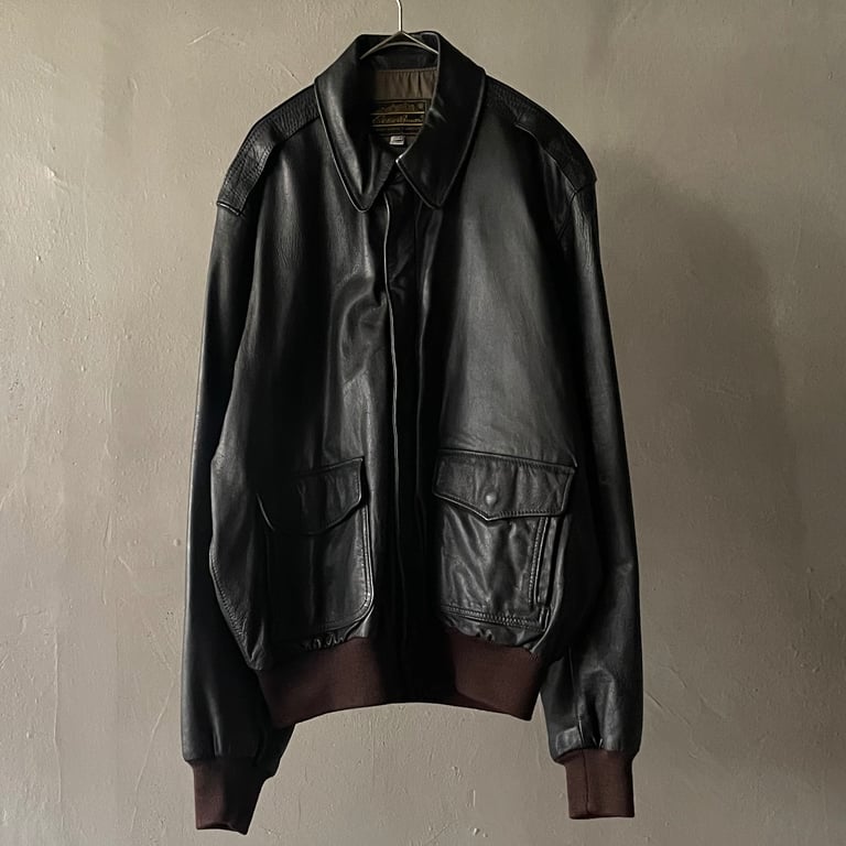 ~80s Eddie bauer  A-2 type leather jacket｜エディーバウアー