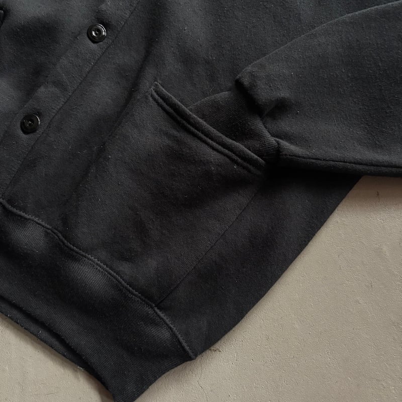 90s Jerzees sweat cardigan “Black” | sui & shara