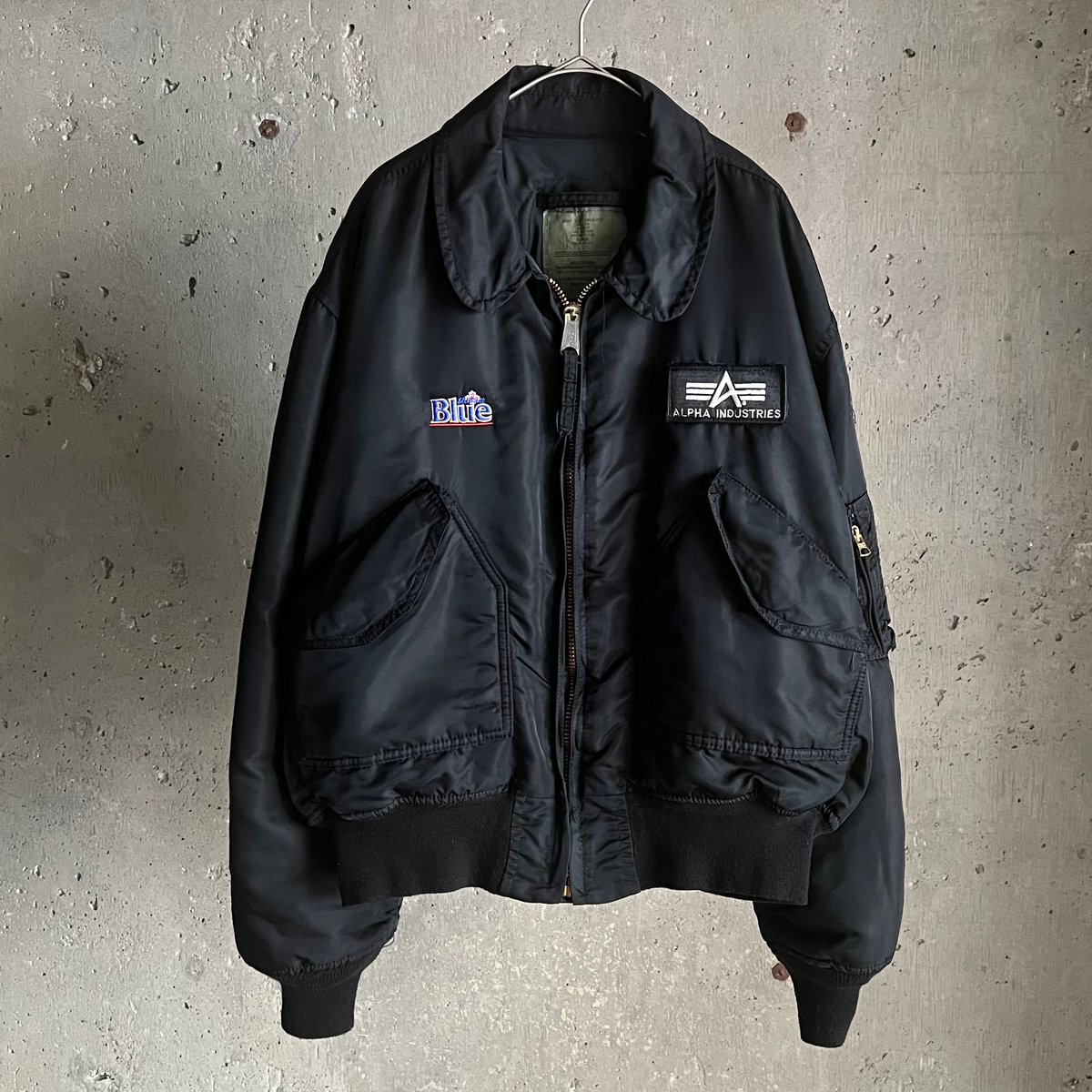 CWU-45P フライトジャケット　アルファインダストリーズ　ワッペン　古着　M ALPHA INDUSTRIES INC.（アルファインダストリーズ） CWU-45P