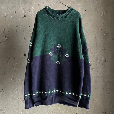 90’s Gap nordic pattern cotton knit
