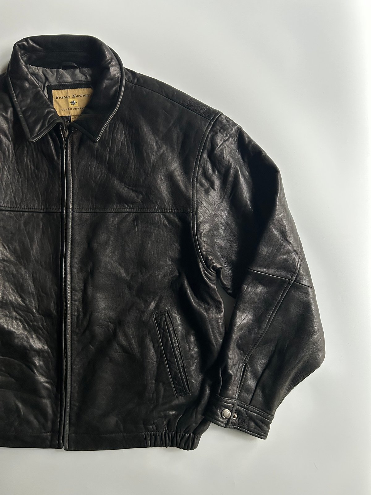 【90s Boston Harbour】 レザージャケット 90's Boston Harbour sheep skin leather single z