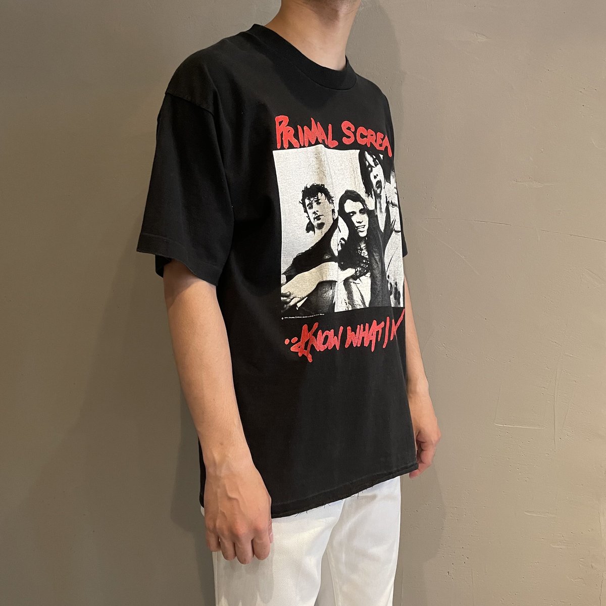 90s Primal scream “ Know what i mean”music tee