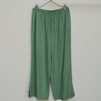 linen/rayon wide silhouette easy pants