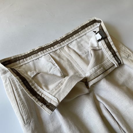 90s SAVANE 2tuck linen slacks