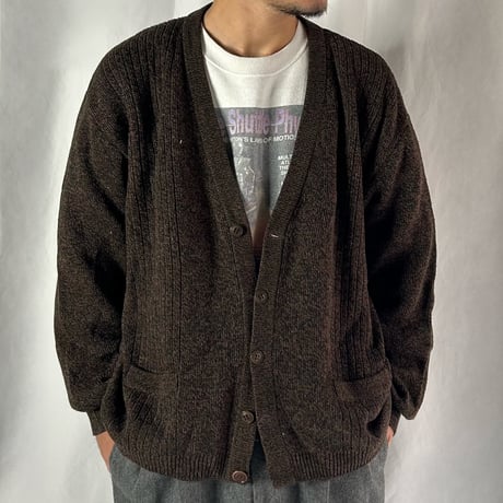 90's cotton/acryl knit cardigan