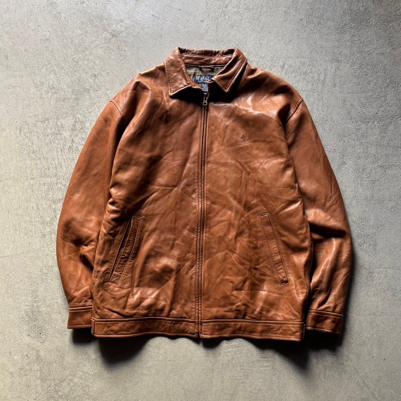 90s Ralph lauren leather swing top | sui & shara