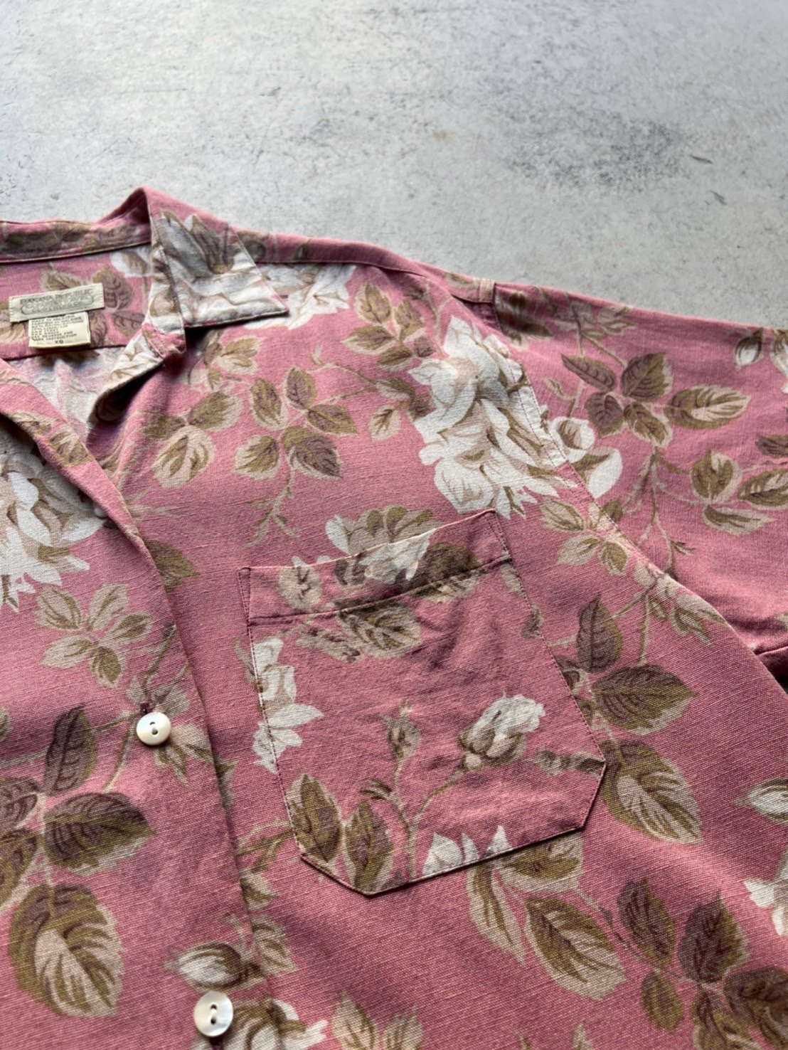80s Banana republic safari&travel rayon×linen f