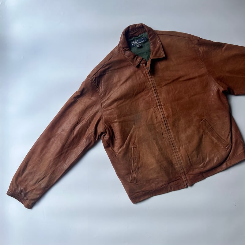 90s Ralph Lauren leather swing top | sui & shara