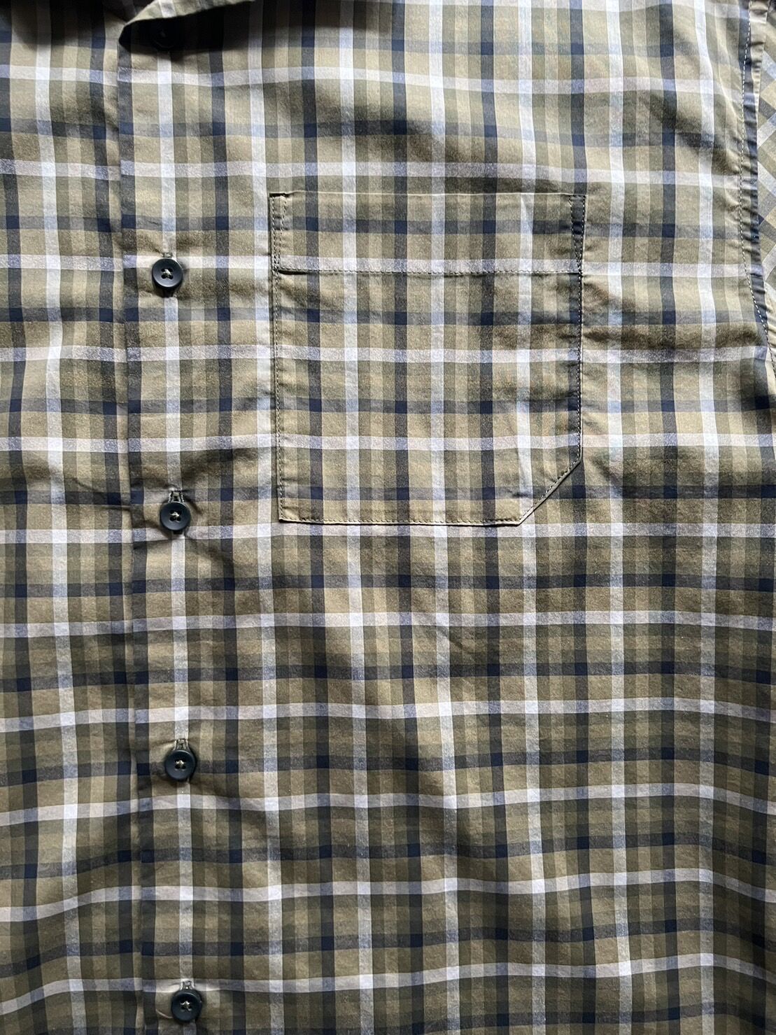 ARC’TERYX チェックシャツ　半袖シャツ ARC'TERYX アークテリクス チェック柄半袖シャツ グリーン L