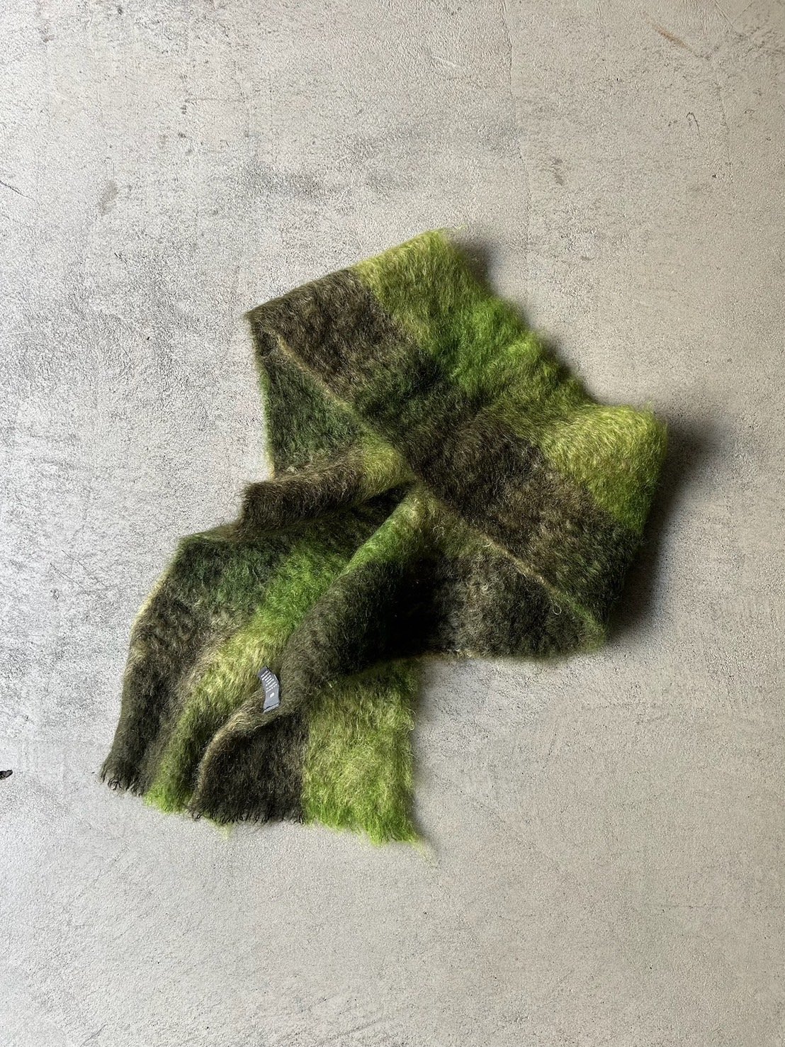 plaid mohair muffler“green” | sui & shara