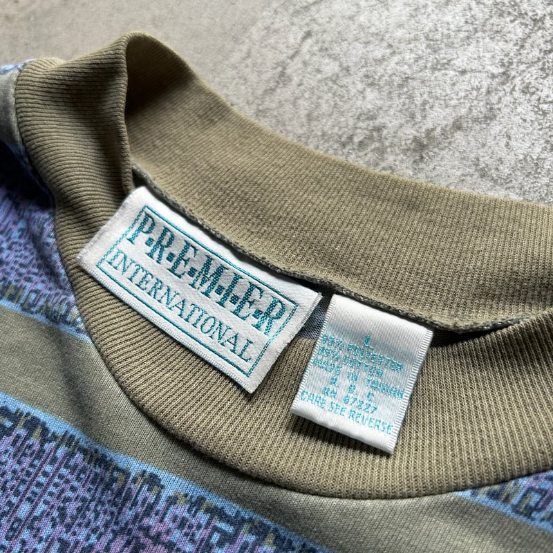 90s Border mock neck tee | sui & shara